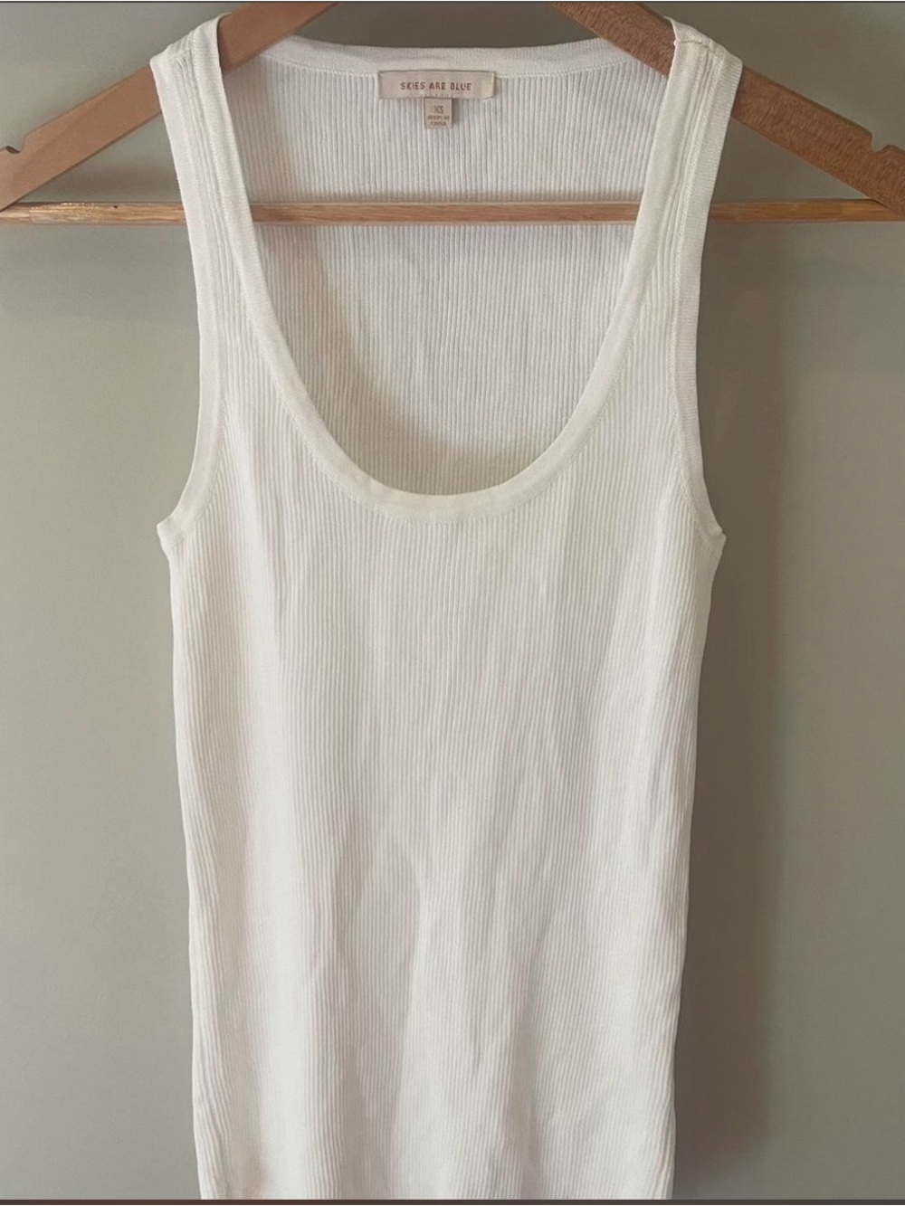 White tank top